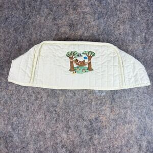 Toaster Cover Kitchen Cream Quilted Embroidered Bear Hammock Animals Vintage
